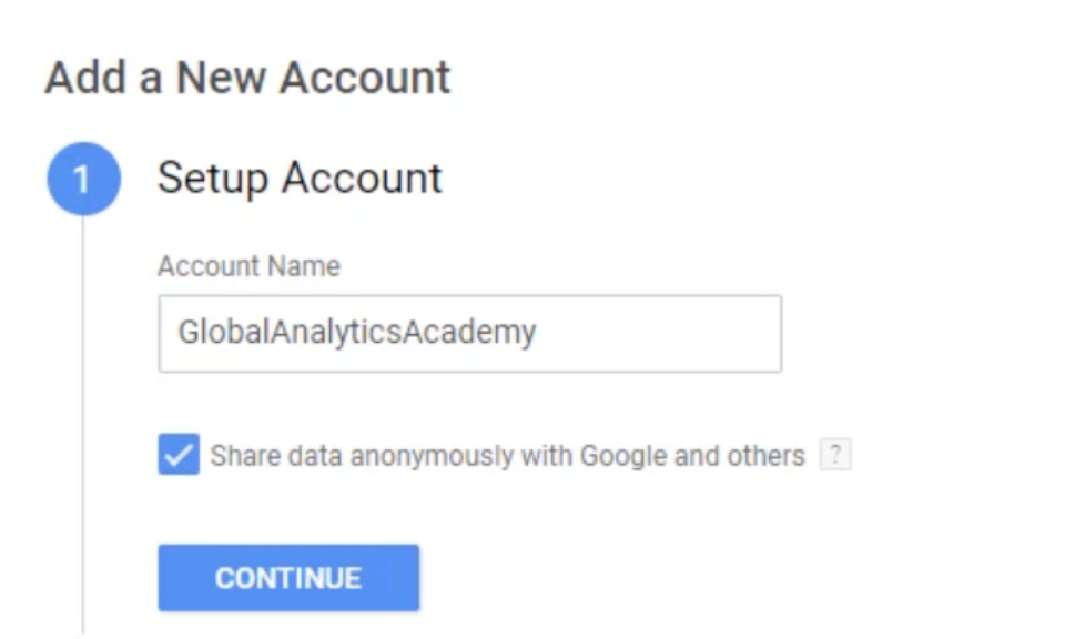 set up account