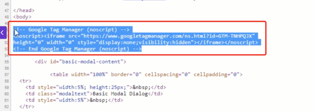 Tag on the live site 2