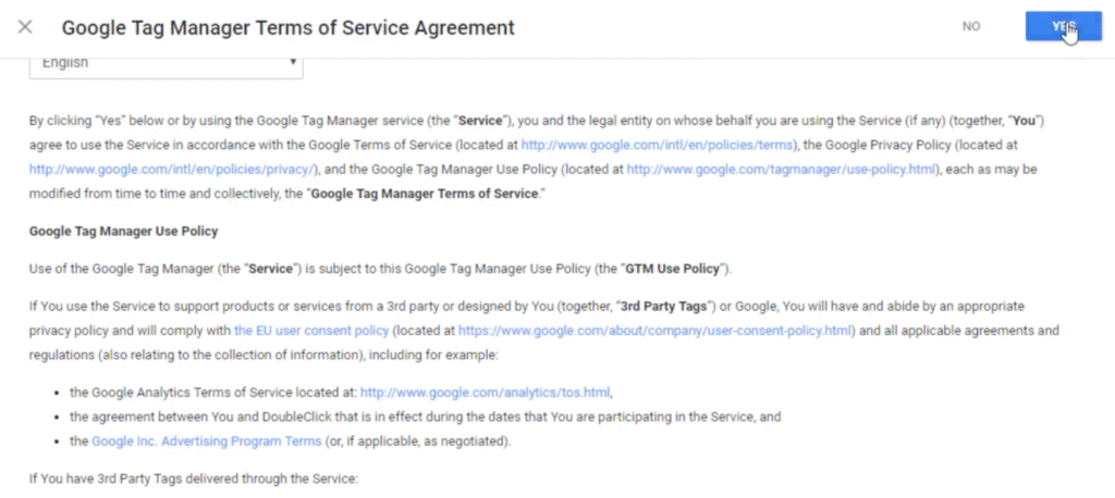 Accepts Terms and Conditions
