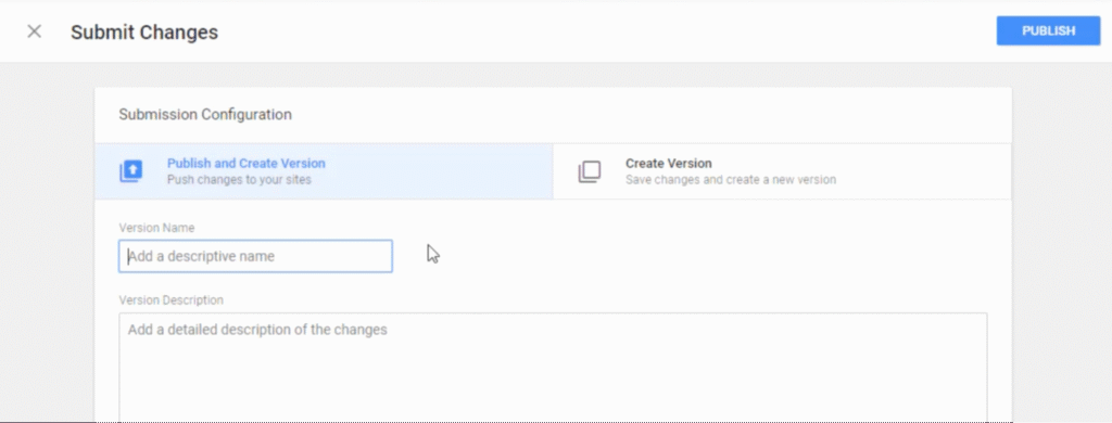 Submit changes