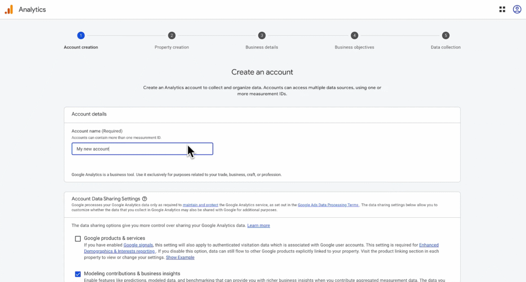 SOP 1: Create your Google Analytics 4 account