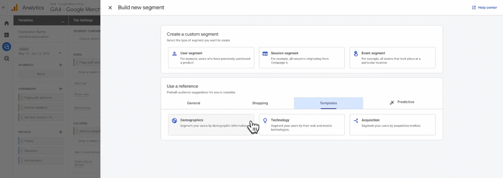 SOP 13: Create custom segements