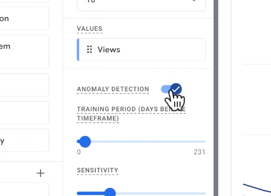 SOP 15: Enable the Anomaly Detection slider