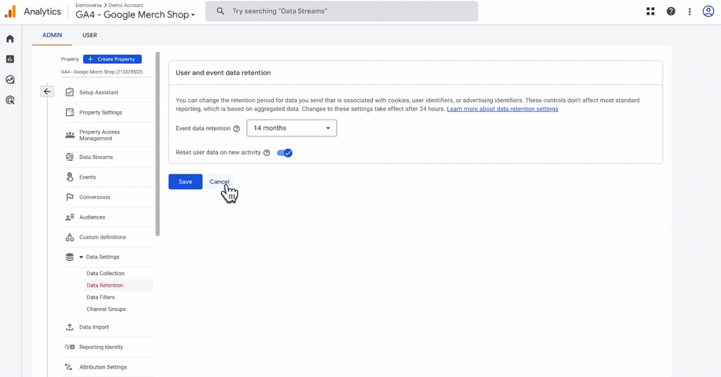 SOP 5: Edit Data Collection Settings step 2