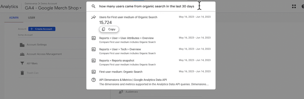 SOP 6: Use the Search Bar for Quick Insights