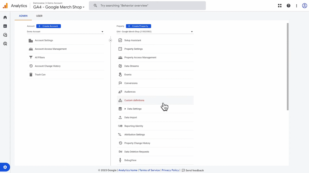 SOP 7: Custom defintions